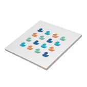 Cute Paddling of Ducks Art Tegeltje (Zijkant)