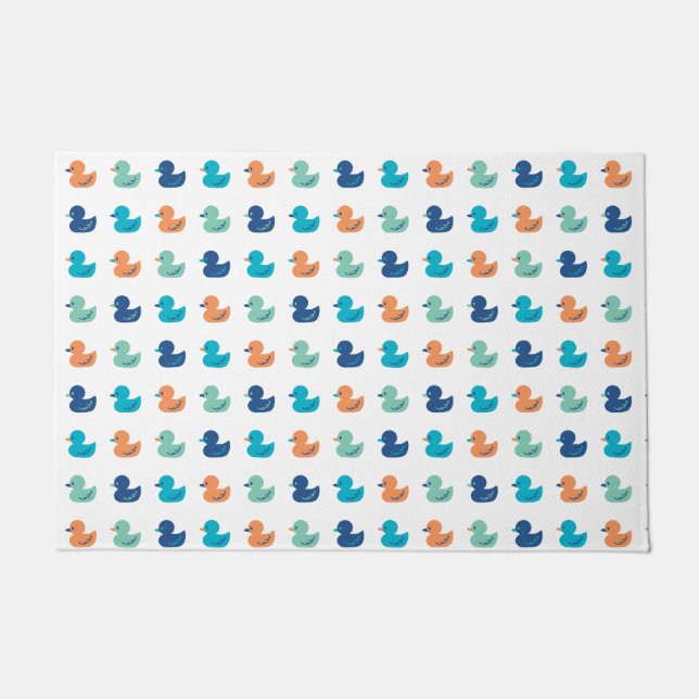 Cute Paddling of Ducks Pattern Deurmat (Voorkant)