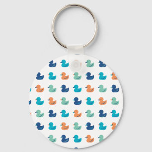 Cute Paddling of Ducks Pattern Sleutelhanger