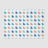 Cute Paddling of Ducks Pattern Tissuepapier (Voorkant)