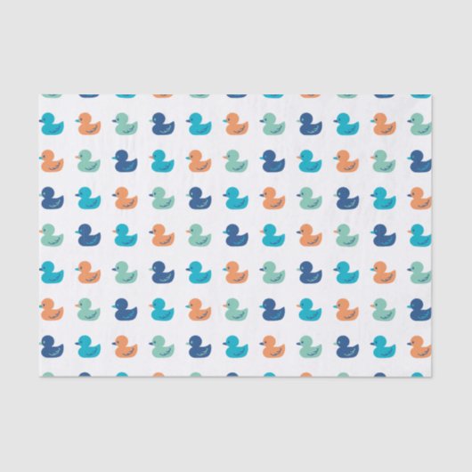 Cute Paddling of Ducks Pattern Tissuepapier (Voorkant)