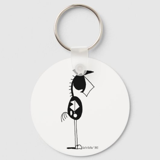 Cute Paint Horse Cartoon Sleutelhanger (Voorkant)