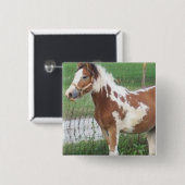 Cute Paint Pony Pin Vierkante Button 5,1 Cm (Voorkant /achterkant)