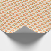 Cute Painted Peach Fruit Illustration Cadeaupapier (Hoek)