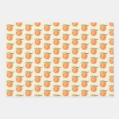 Cute Painted Peach Fruit Illustration  Inpakpapier Vel (Voorkant 2)