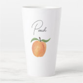 Cute Painted Peach Fruit Illustration  Latte Mok (Voorkant)