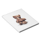 Cute Painted Teddy Bear Notitieblok (Schuin)