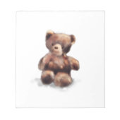 Cute Painted Teddy Bear Notitieblok (Voorkant)