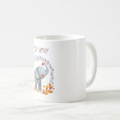 cute painted watercolor elephant koffiemok (Voorkant rechts)