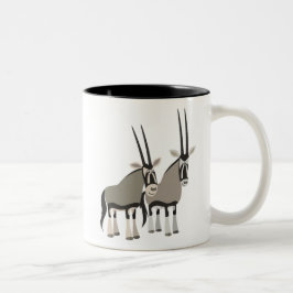 Cute Pair of Cartoon Oryxes Mok