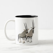 Cute Pair of Cartoon Oryxes Mok (Links)