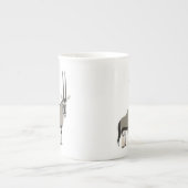 Cute Pair of Cartoon Oryxes Porselein Kop (Voorkant)