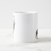 Cute Pair van Cartoon Oryxes Jumbo Mok (Voorkant)