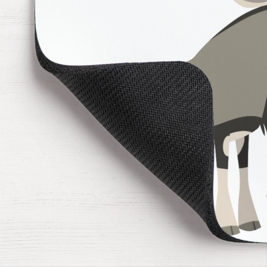 Cute Pair van Cartoon Oryxes Mousepad Muismat (Hoek)