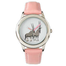 Cute Pair van Cartoon Oryxes Watch Horloge