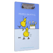 Cute Pairs Afbeelding Funny Pears Cartoon Klembord (Rechts)