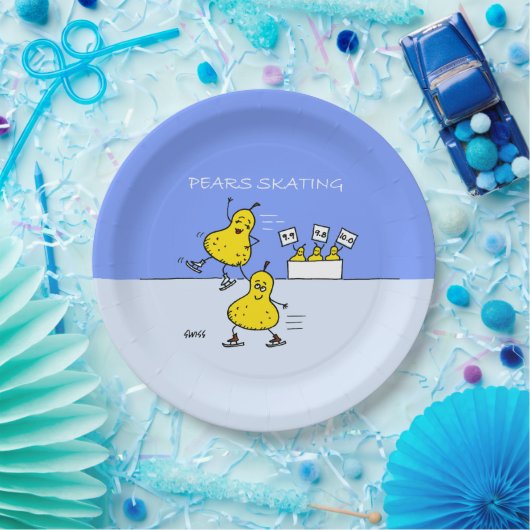 Cute Pairs Afbeelding Funny Pears Papieren Bordje (Feest)