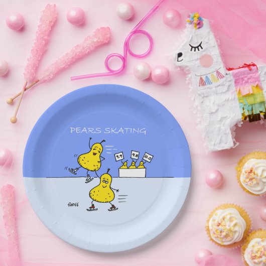 Cute Pairs Afbeelding Funny Pears Papieren Bordje (Feest)