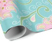 Cute Paisley Pattern Cadeaupapier (Rol Hoek)