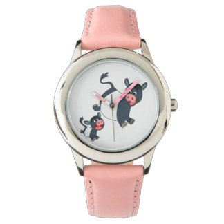 Cute Palling Belted Galloway Koe & Calf Watch Horloge