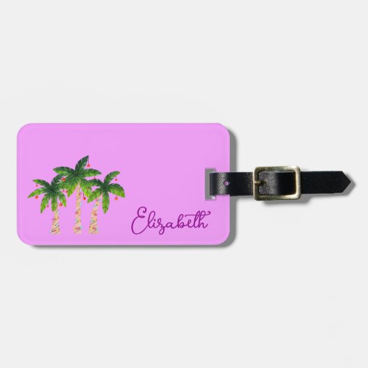 Cute Palm Trees Bagagelabel (Voorkant horizontaal)