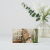 Cute Palomino Pony Visitekaartjes (Staand voorkant)