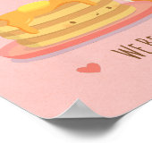 Cute Pancakes en Maple Syrup Kitchen Wall Decor Poster (Hoek)