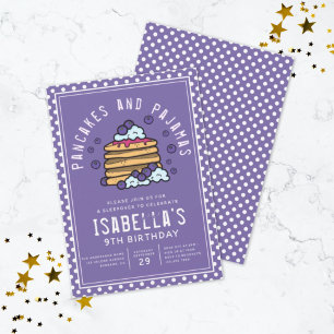 Cute Pancakes en pyjama's Sleepover Kaart