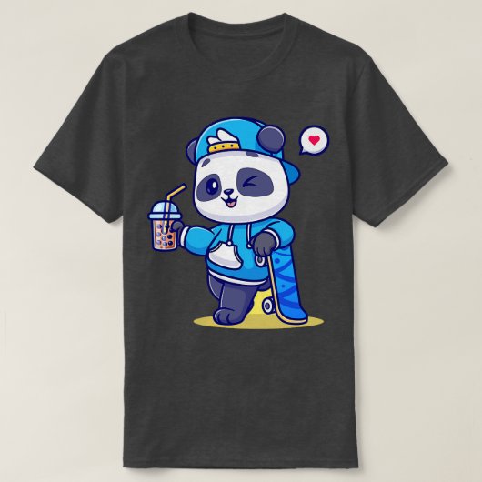 Cute Panda 11 T-shirt (Design voorkant)