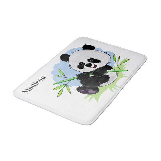 Cute Panda aangepaste badmatten (Gekanteld)