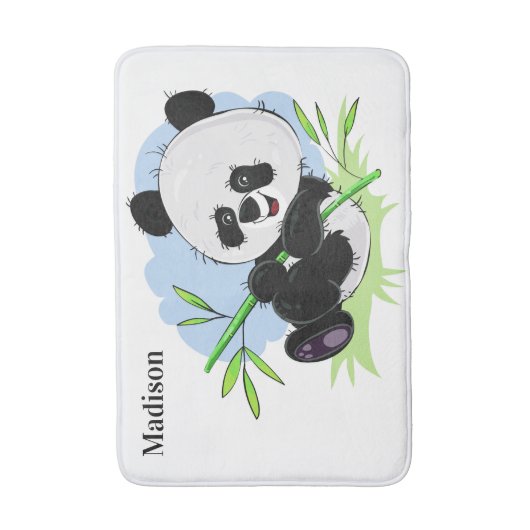 Cute Panda aangepaste badmatten (Voorkant Verticaal)