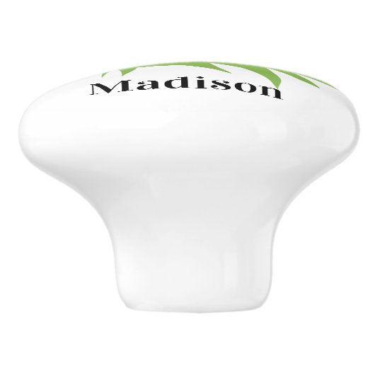 Cute Panda aangepaste naam keramische knop (Zijkant)