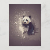 Cute Panda Abstract Briefkaart (Voorkant)