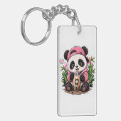 Cute Panda Acryl Sleutelhanger (Voorkant Links)
