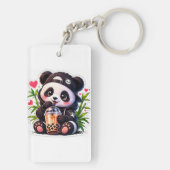 Cute Panda Acryl Sleutelhanger (achterkant)