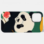 Cute Panda-afdruk iPhone Hoesje (Achterkant horizontaal)
