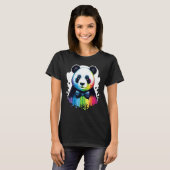Cute Panda Animal on Panda 2 T-shirt (Voorkant volledig)