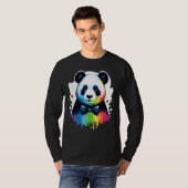 Cute Panda  Animal on Panda 2 T-shirt (Voorkant volledig)