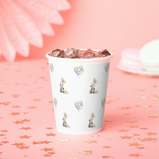 Cute Panda animal Party Paper cups Papieren Bekers (Insitu)