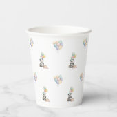 Cute Panda animal Party Paper cups Papieren Bekers (Achterkant)