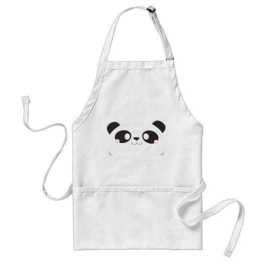Cute Panda Apron Standaard Schort (Voorkant)