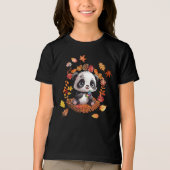 Cute Panda “Ausome Autumn” – Fall Autism Awerness Tri-Blend Shirt (Voorkant)
