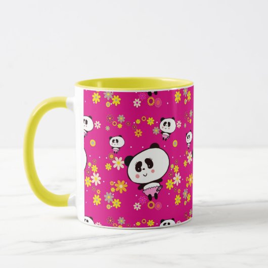 Cute Panda-Baby op maat Mok (Links)