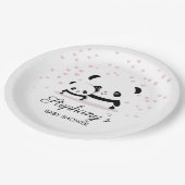 Cute Panda Baby shower Paper Borden Papieren Bordje (Gekanteld)