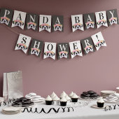 Cute Panda Baby shower Party Bunting Flags Vlaggetjes