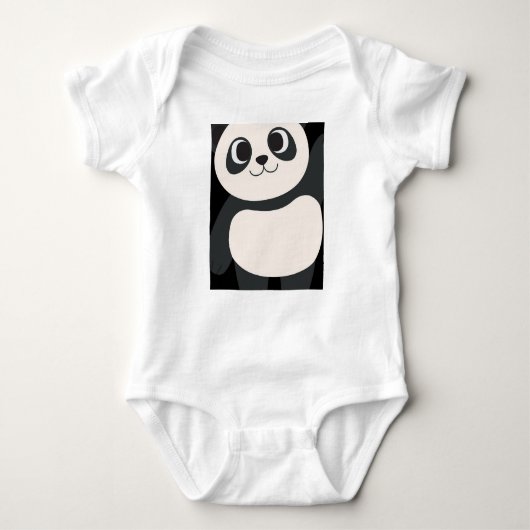 Cute panda baby T-shirt 👶😇 (Voorkant)
