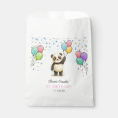 Cute Panda Balloon 1st Birthday Party Goody Bedankzakje (Voorkant)