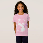 Cute Panda bamboo T-shirt (Voorkant volledig)