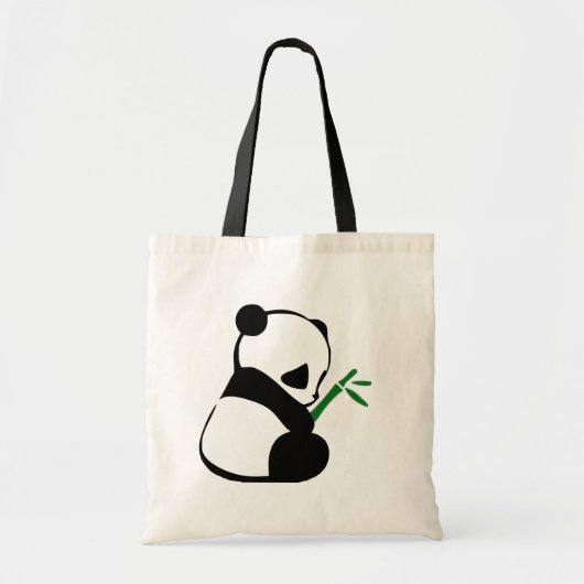 Cute Panda bamboo Tote Bag (Voorkant)