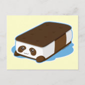 Cute Panda Bar Ice Cream Briefkaart (Voorkant)